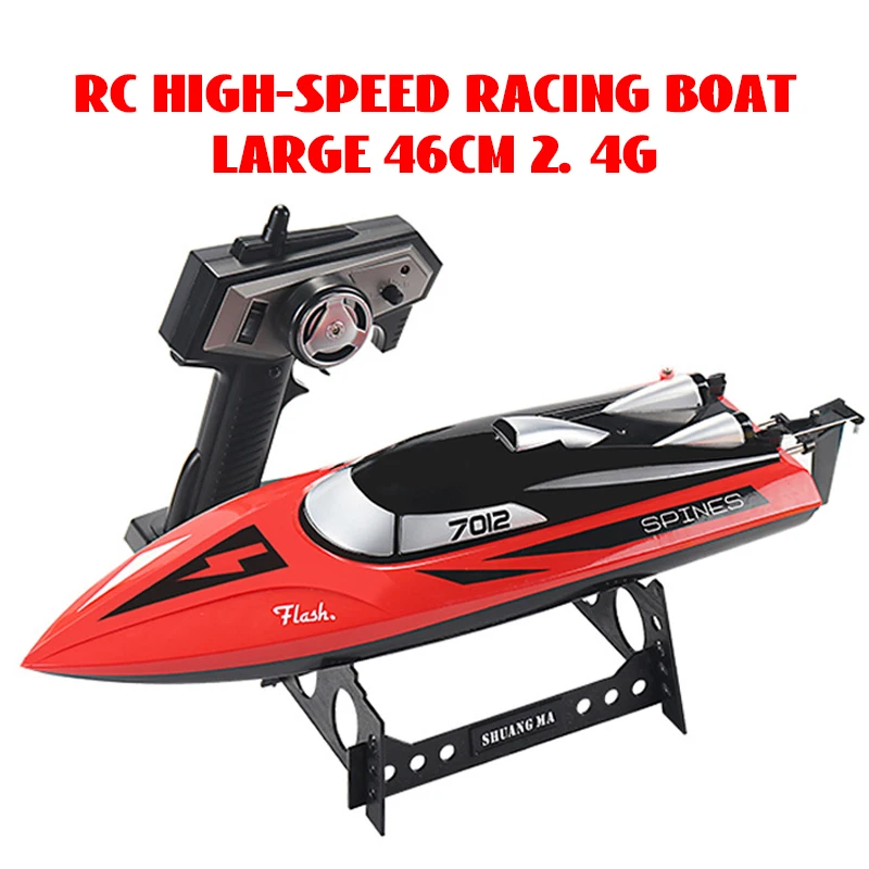 

Large Rc High Speed Racing Boat 46Cm 2.4G 25Km/h Waterproof Racing Ship Remote Control Professional Speedboat Gifts Toys for Boy