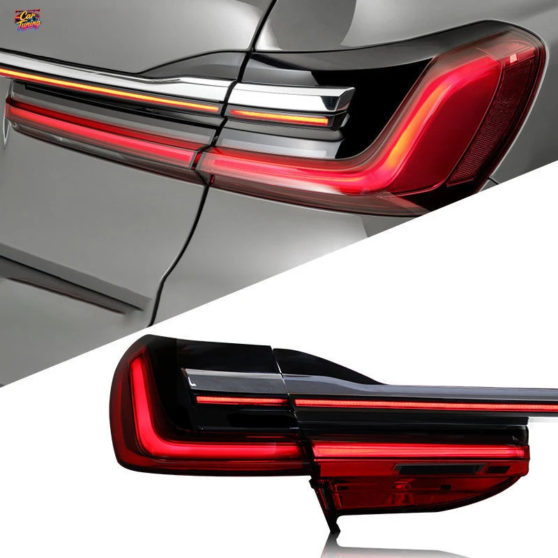 

Suitable for BMW 7 Series G12 tail light assembly, old model modified to new LED through-type tail lights with sequential turn s