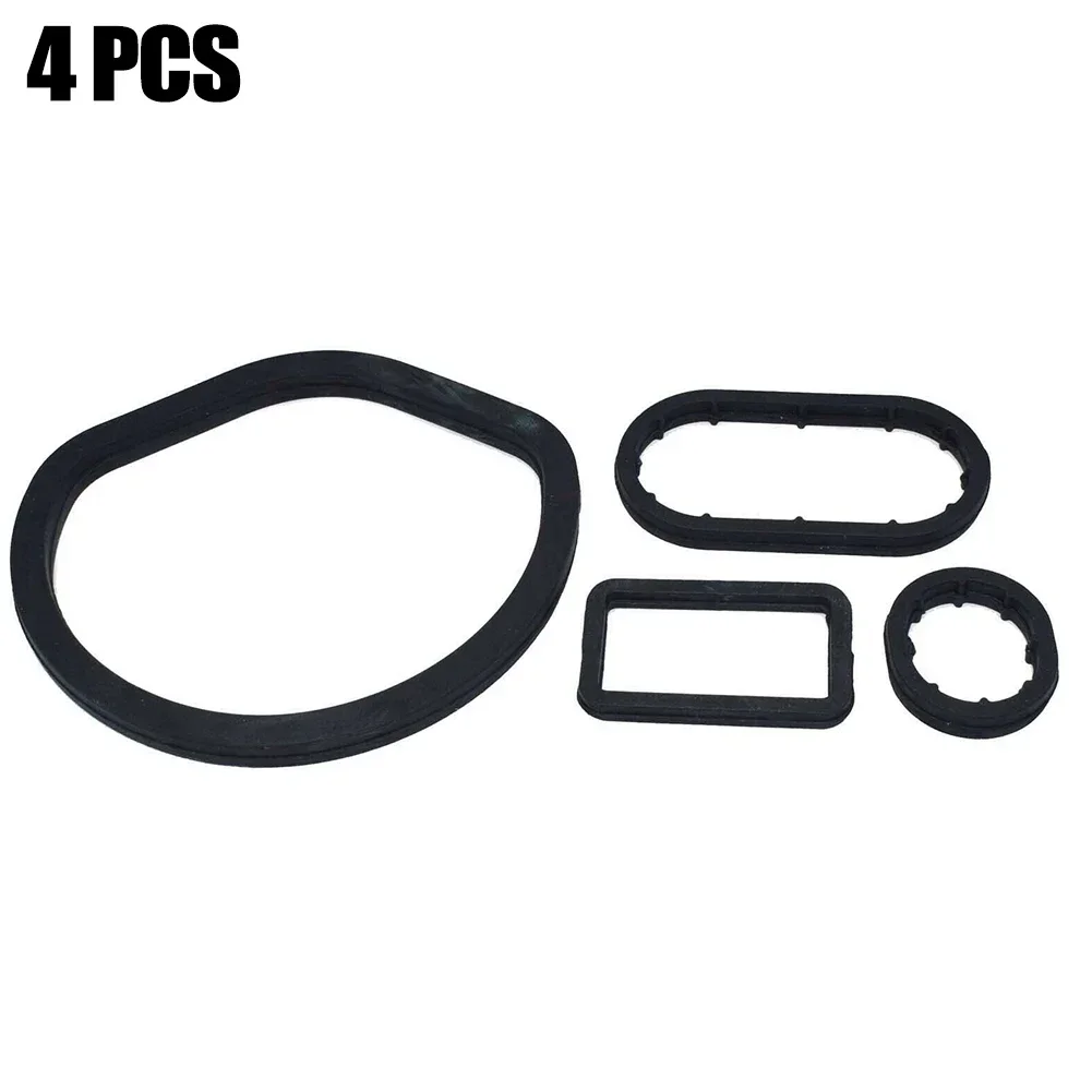CarHome 4pcs/set Rubber Oil Filter Housing Seal Kit 1121840061 1121840161 1121840261 For Mercedes W163 W202 W203 W208 W210 W211