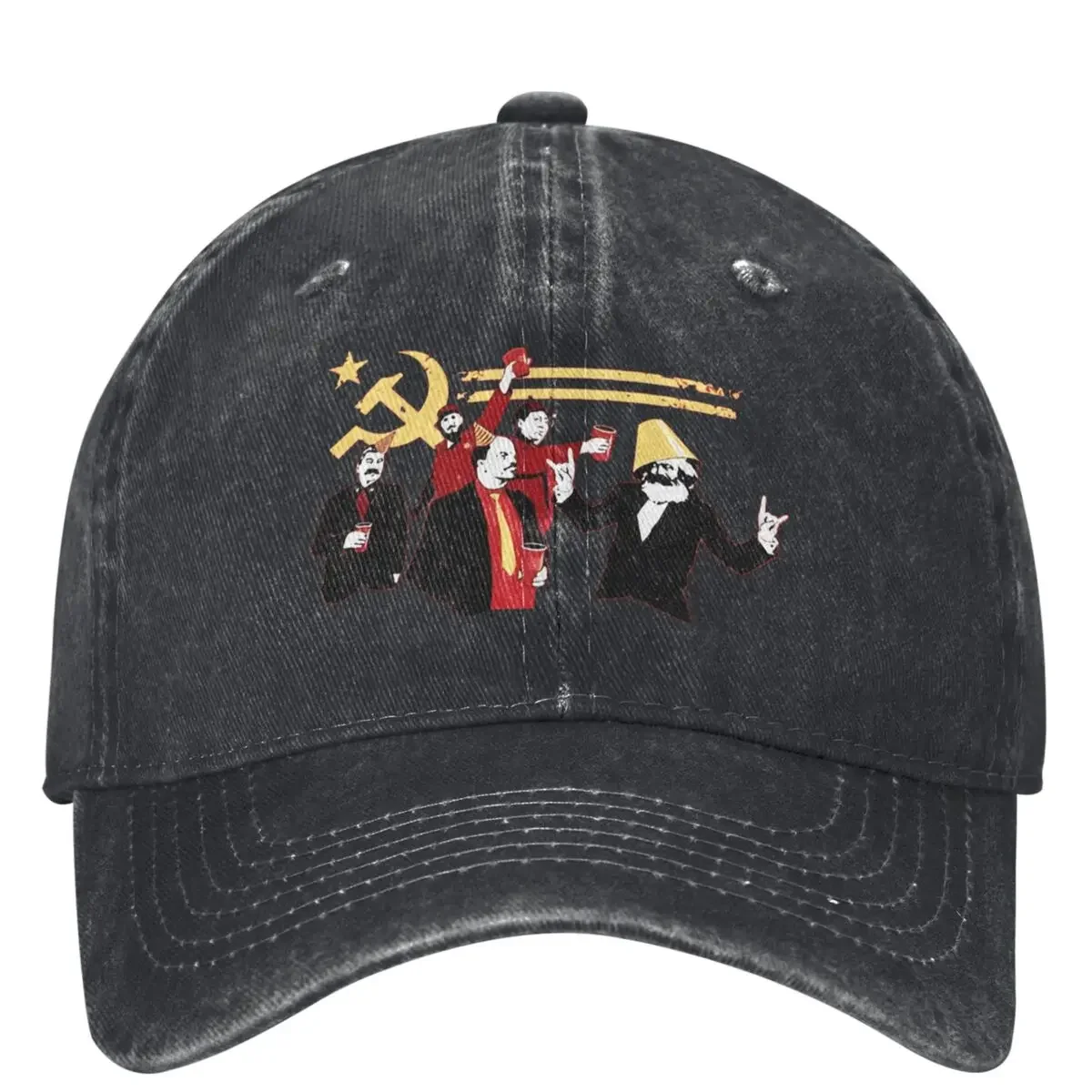 The Communist Party Baseball Cap Russian Soviet Marx Lenin Stalin Mao Castro Men Women Sun-Proof Trucker Hat Baseball Caps