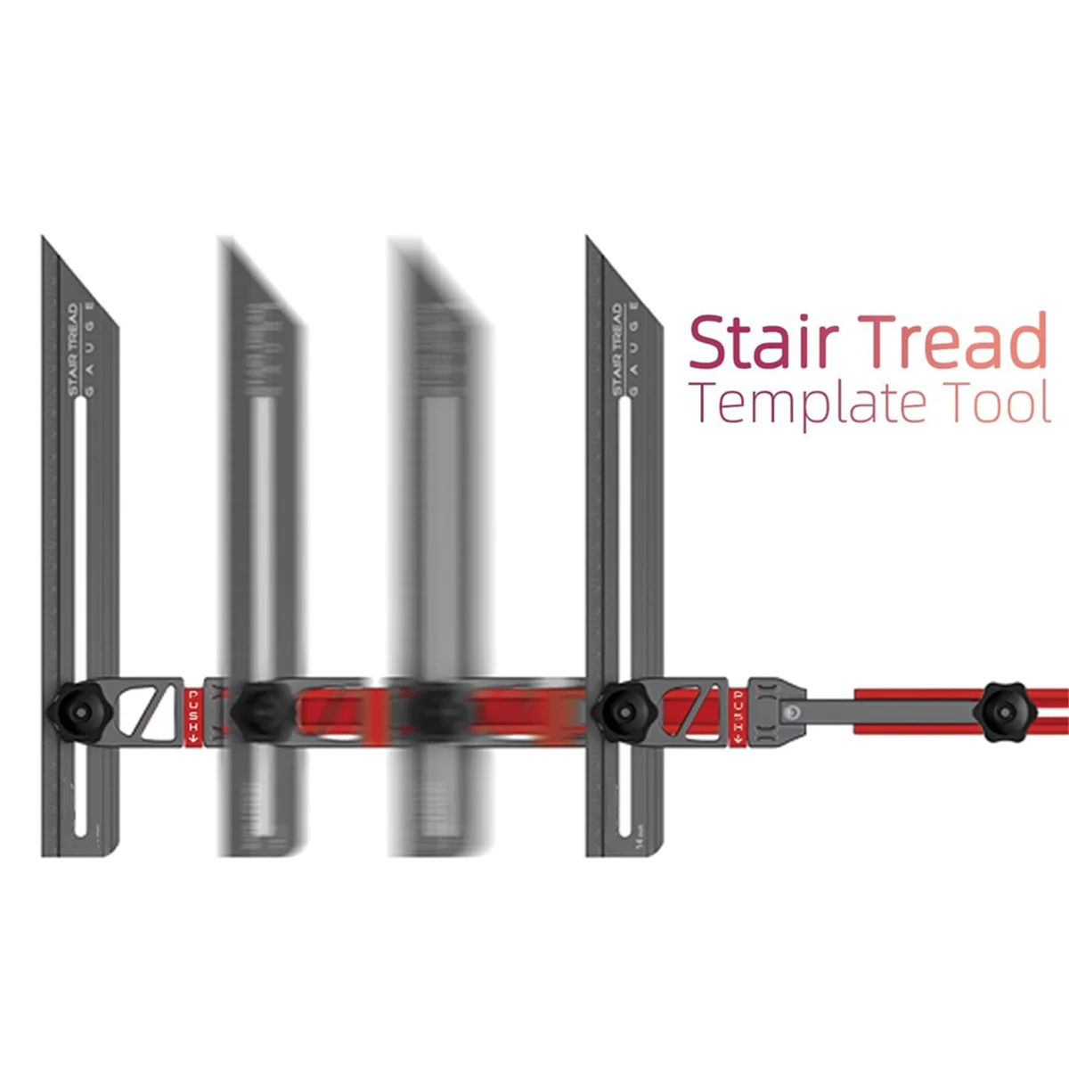 

A002 Stair Tread Template Tool Stair Tread Jig Tool Nut Locking Stair Template Tool Step Template Tool Stair Step Scribe Tool