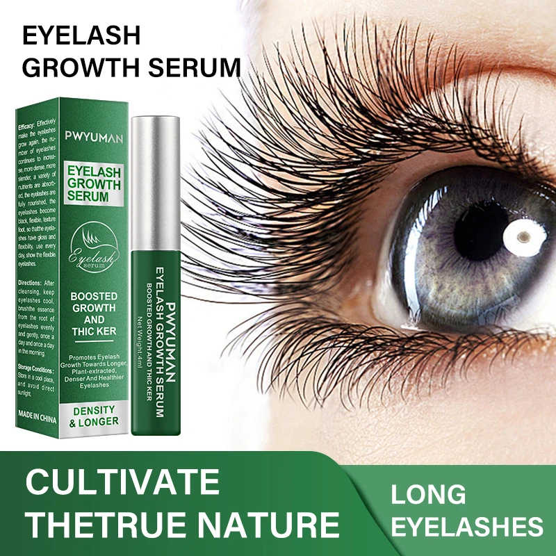 Fast Eyelash Growth Serum 7 Days Natural Eyelash Enhancer Longer Fuller Thicker Curling Lash Treatment Eye Care Products Makeup