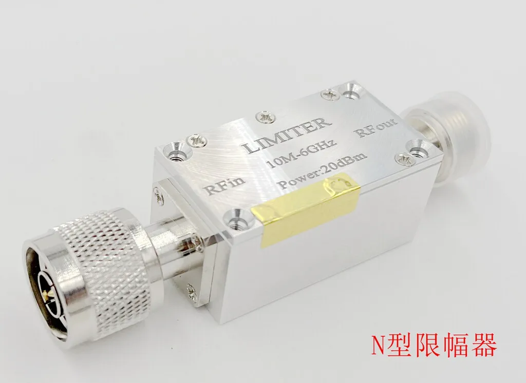 PIN diode, RF limiter 10M-6GHz + 10dBm, + 20dBm, 0dBm N-head interface