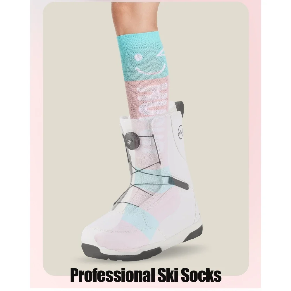 KUFUN Ski Socks Children Thick Knee-high Boys Girls Cotton Blend Terry Snowboard Warm Winter Outdoor Sports - view 6