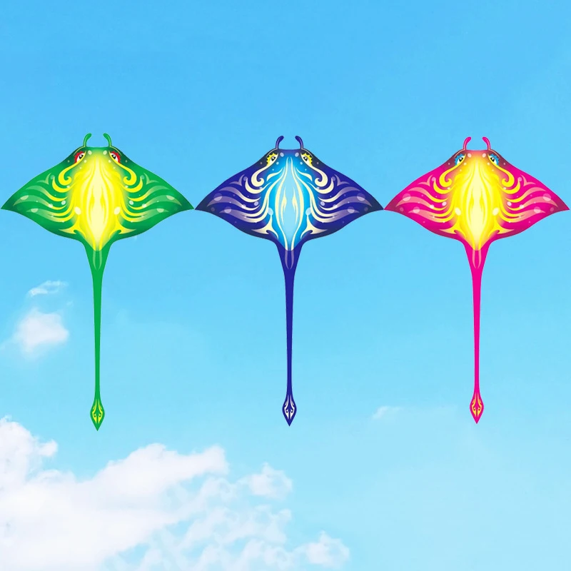 Devil Fish Kite Easy To Fly Butterfly Kite With 100m String Kite For Kids And Adults For Beach Trip Park Family Outdoor Toy Gift