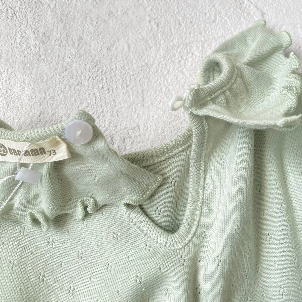 T-shirt à manches longues avec col en dentelle pour bébé fille, vêtement en tricot pour enfant en bas âge, automne 2024