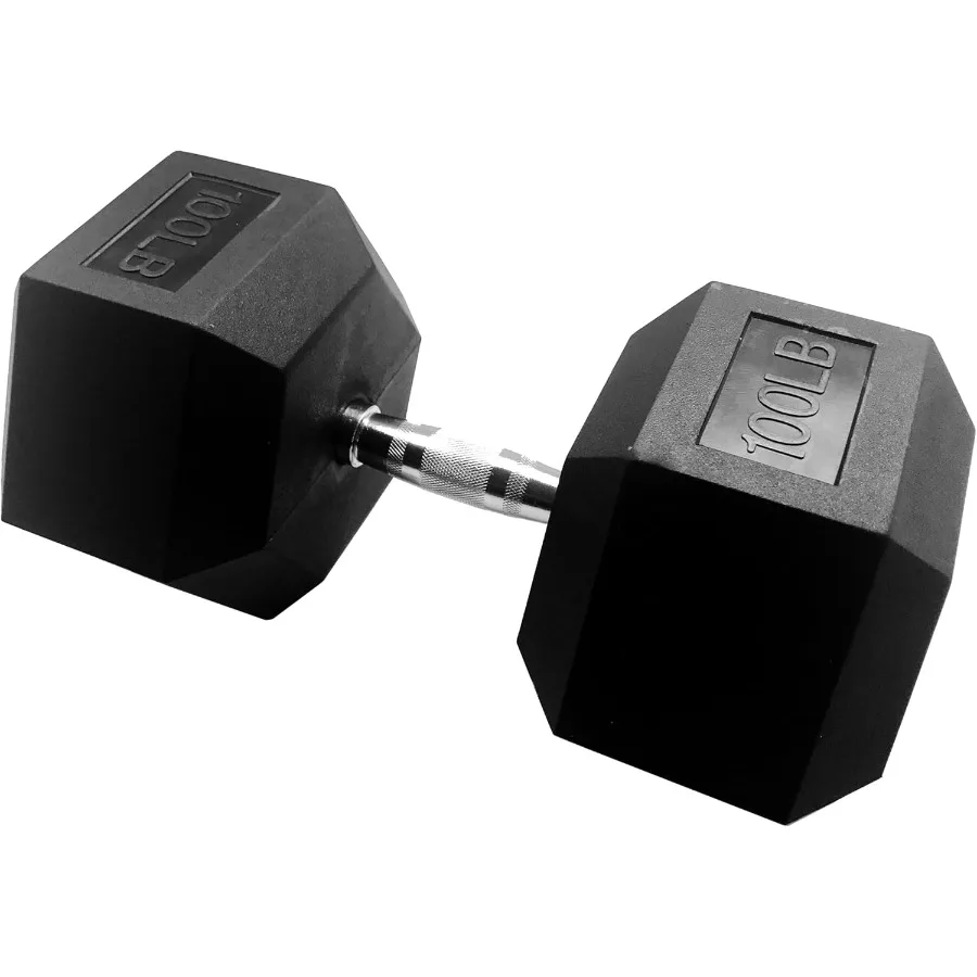 دمبل سداسي مغلف بالمطاط الفاخر لصالة الألعاب الرياضية المنزلية وتدريبات اللياقة البدنية، سطح متين غير قابل للانزلاق مع طلاء مضاد للصدأ مثالي لـ S #1