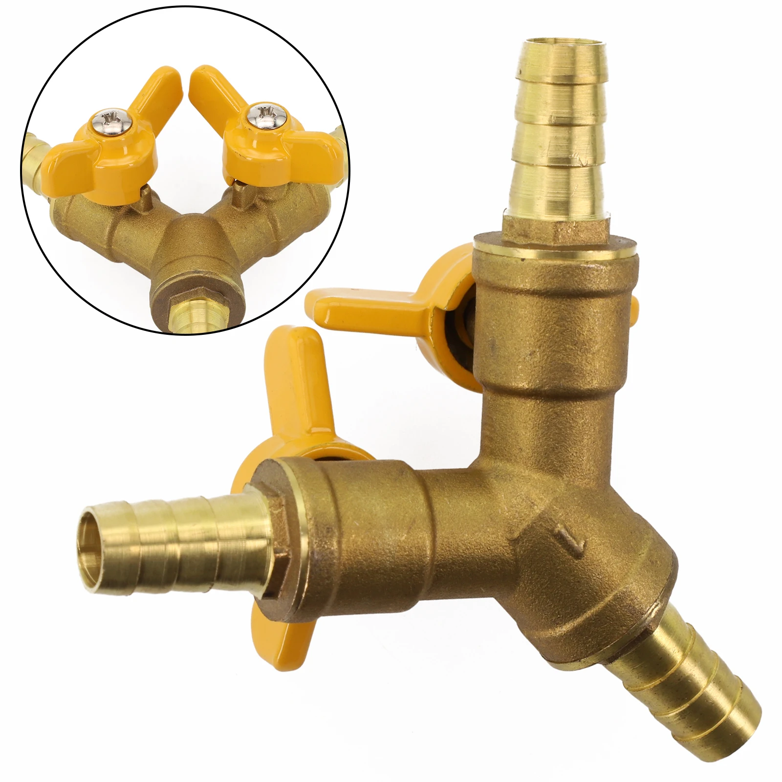 Individual Control For Hose Leakage Prevention 3-way Ball Valve 10mm Hose Valve Corrosion-resistant Heavy Duty Design