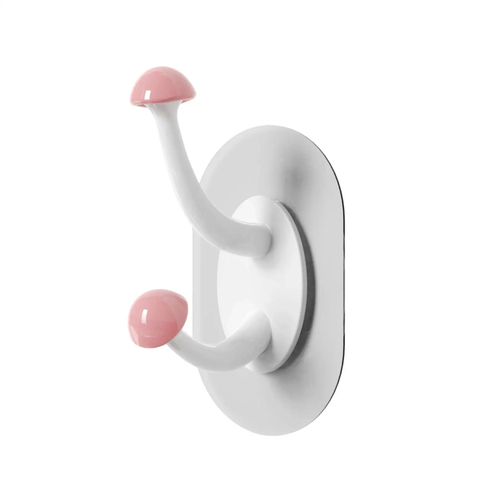 Cartoon Mushroom Wall Hook Sticker Removable Punch Free Hanger for Keys Towels Hats Clothes Home Decor