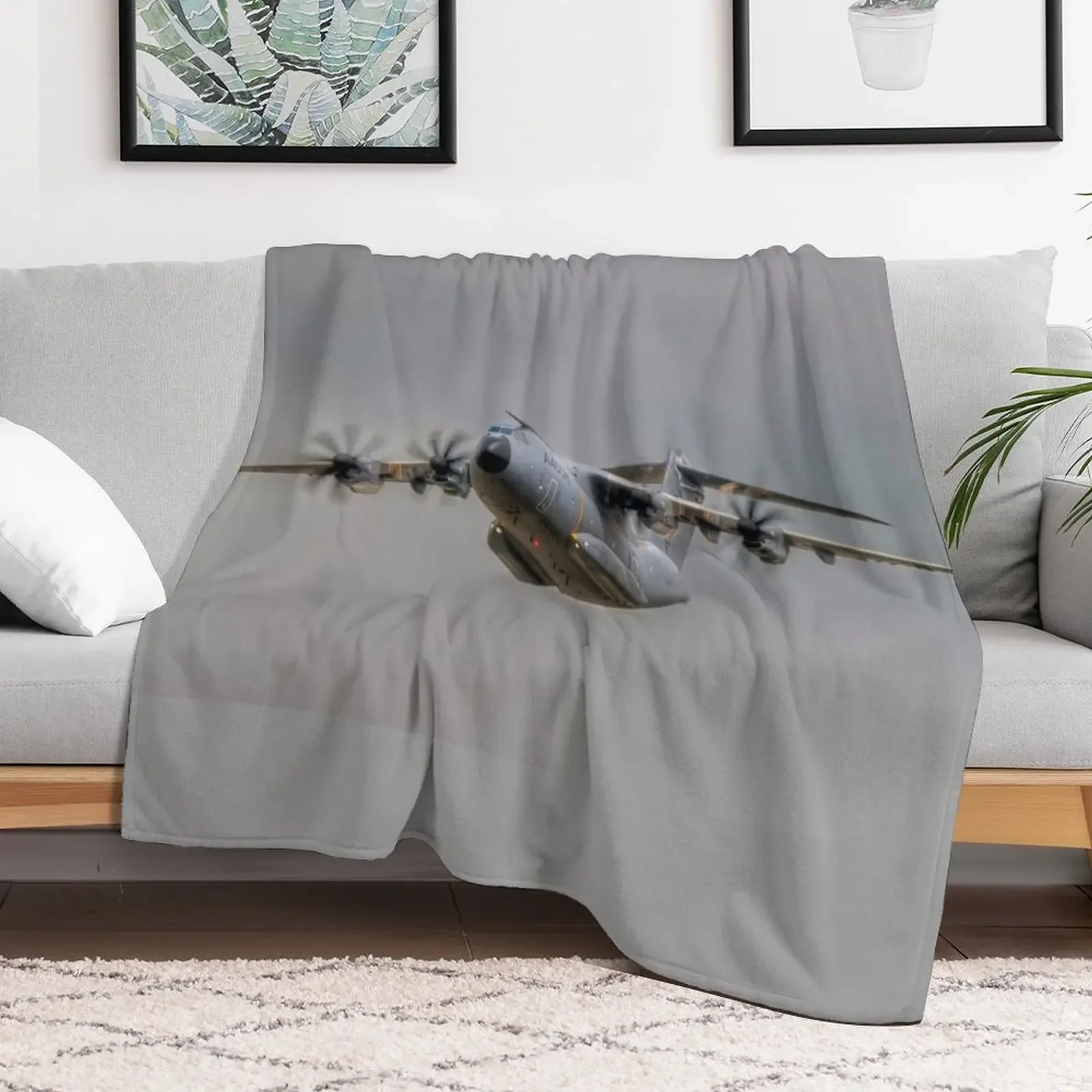 Airbus A400M Throw Blanket Cute Hairys Bed Retros Blankets