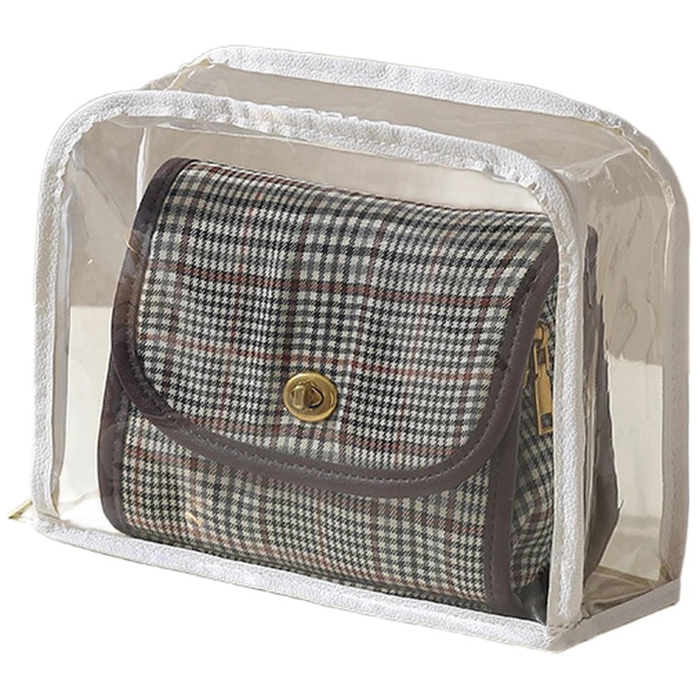 EVA Transparent Storage Bag for Handbags Travel Organization Waterproof Dustproof Protection Spacious Opening PU Hemmed Edges