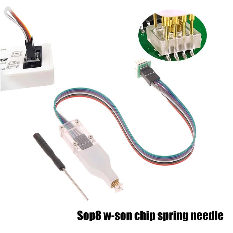 High Quality Sop8 W-son Chip Download Burn Write Probe Spring Needle Flash Eeprom Chip Burner Cable Accessories