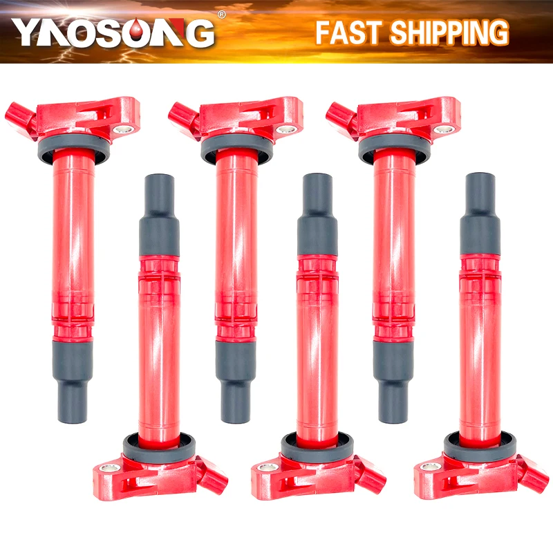 

6/8 PERFORMANCE IGNITION COILS UF507 FOR TOYOTA Tundra Sienna FJ Crusier Lexus IS250 ES350 GS450h GS350 RX350 3.0 3.5 4.0 V6