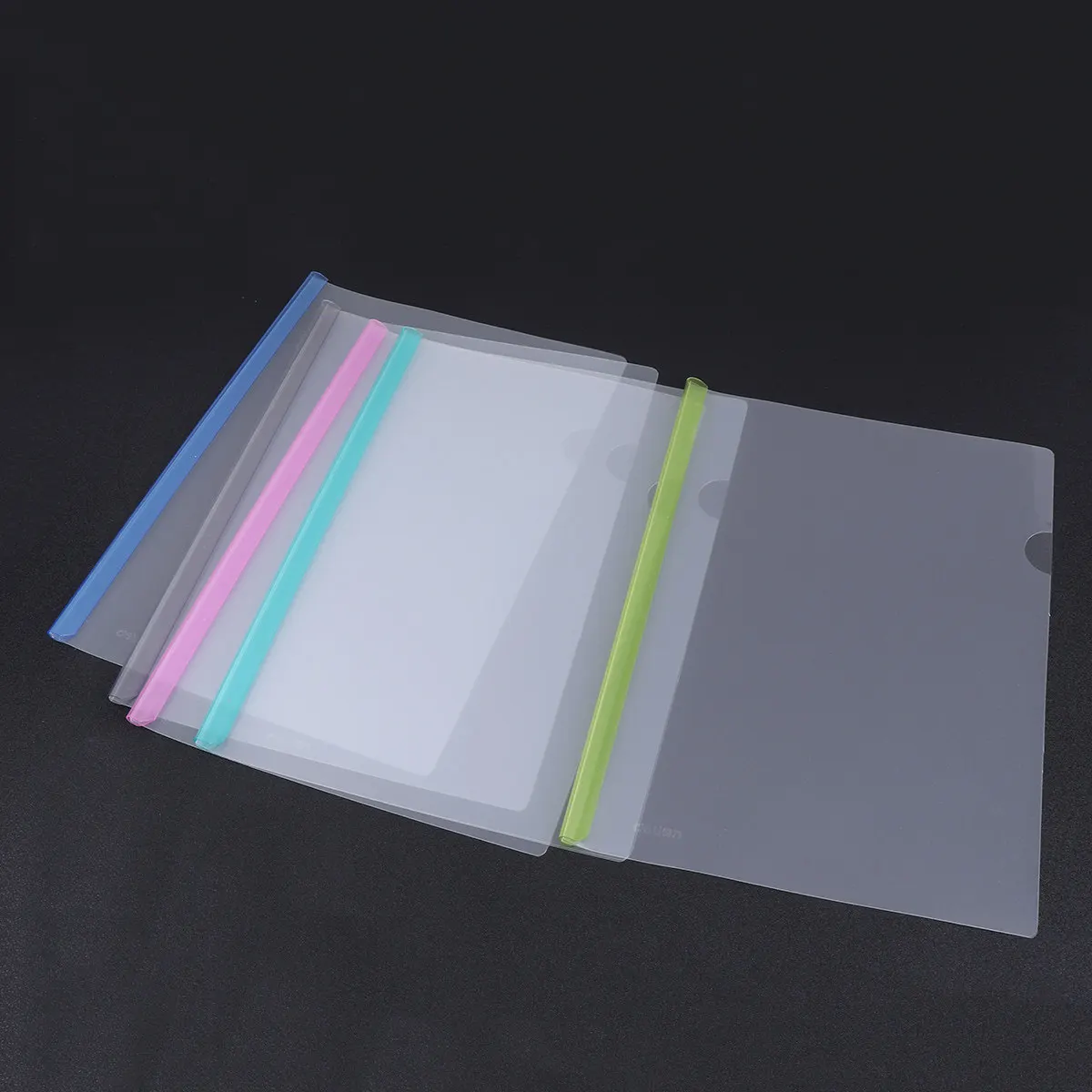 

10pcs Sliding Bar Clamps File Folders A4 Capacity Colorful Transparent Sheets Lightweight Non-Slip Locking High Holder For