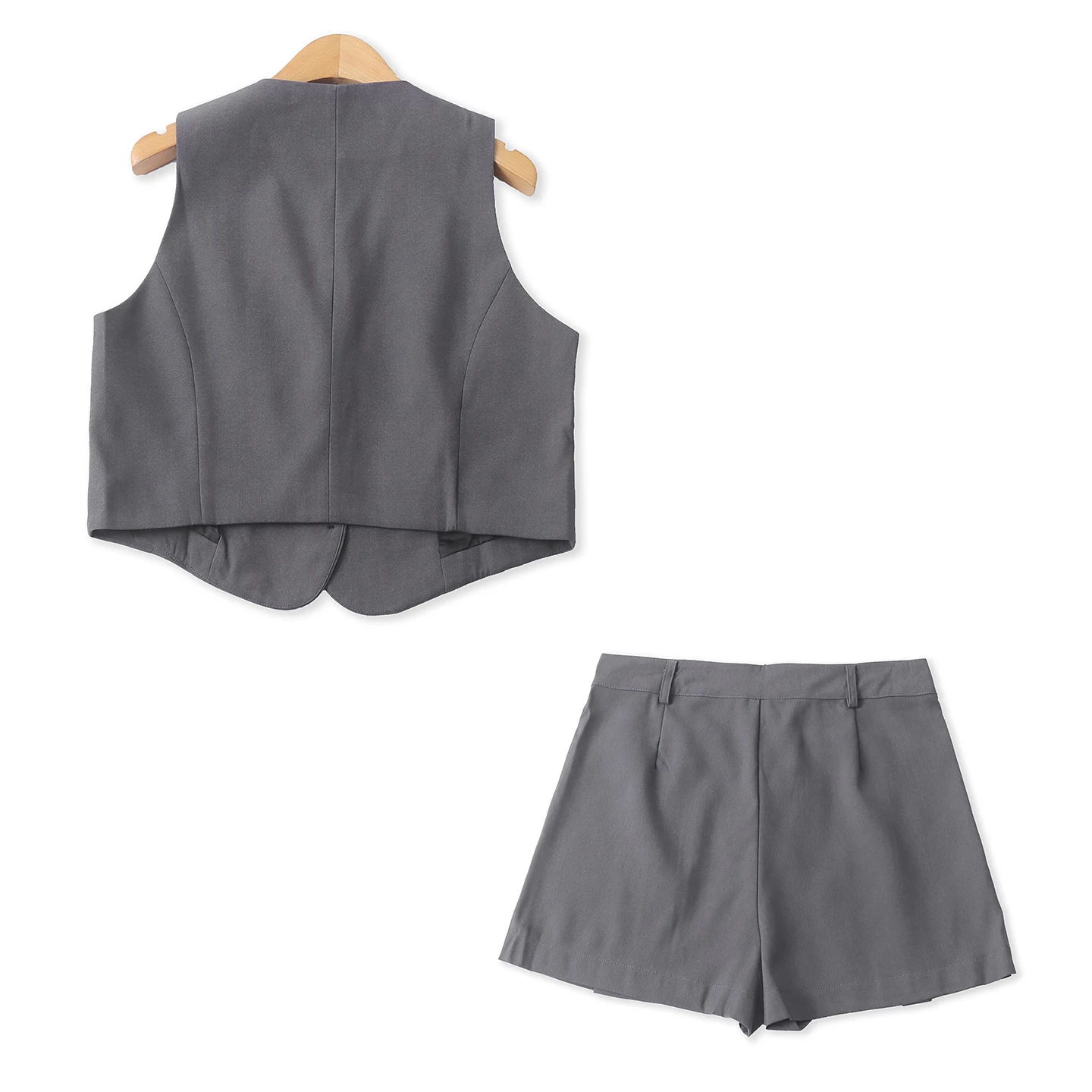 Fashionable College Style Set Summer New Women's Skirt Vest  Skirt Shorts Separate Sale Slim Fit High Waist Summer Outfit