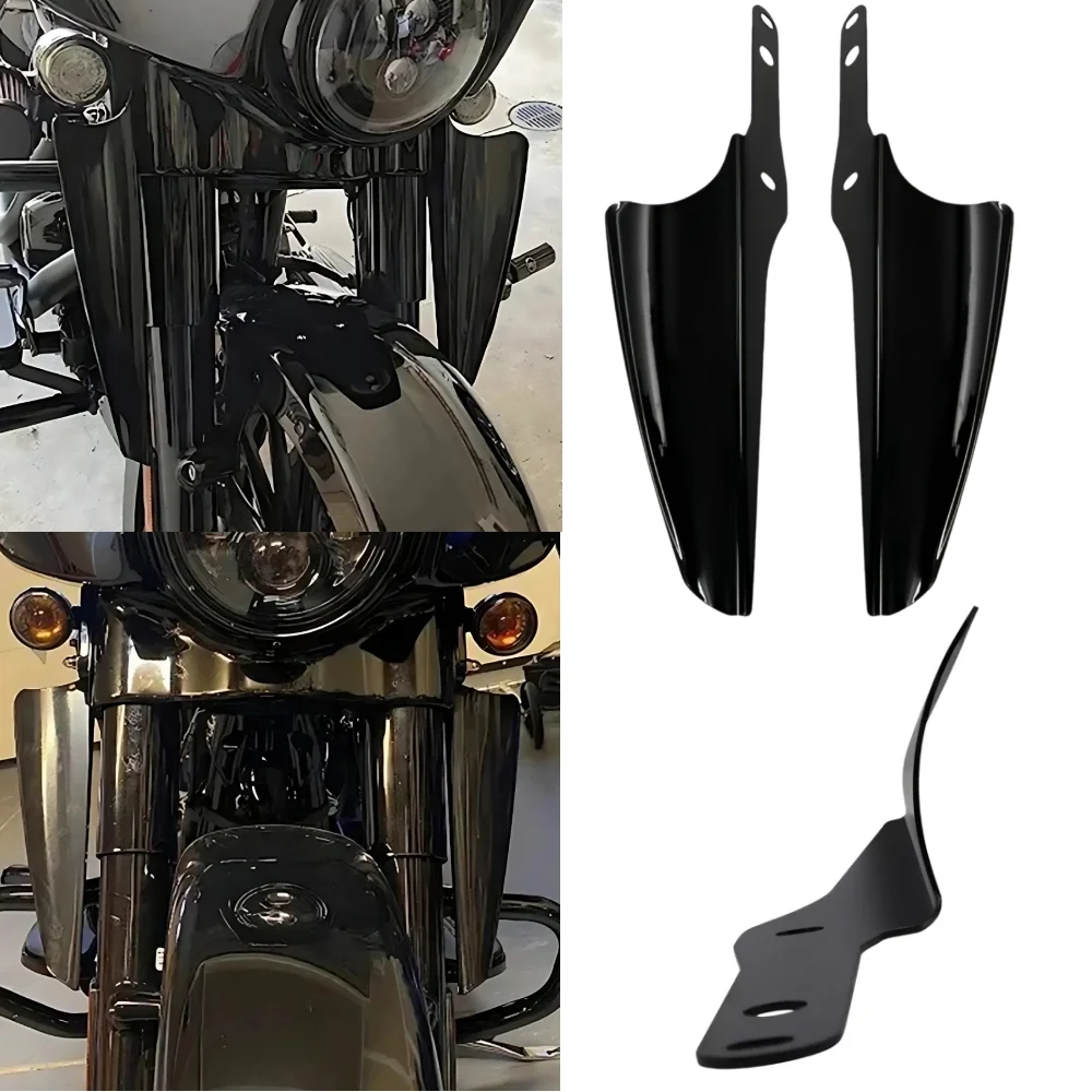 

Motorcycle Front Fork Wind Deflector For Harley Road King FLHR 1995-2020 and FLHRC/FLHRS and 2014-later FLHRSE 06-13 FLHT/FLHTC