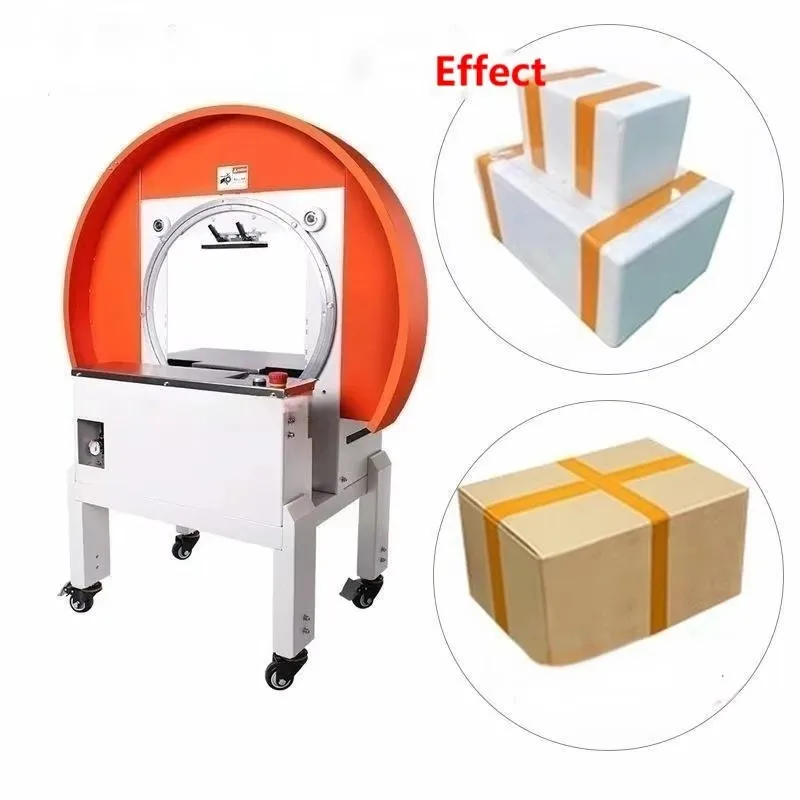 

Desktop Carton/Food Foam Box/Courier Box Rotating 360 Adhesive Tape Packing Machine Automatic Tape Box Wrapping Machine