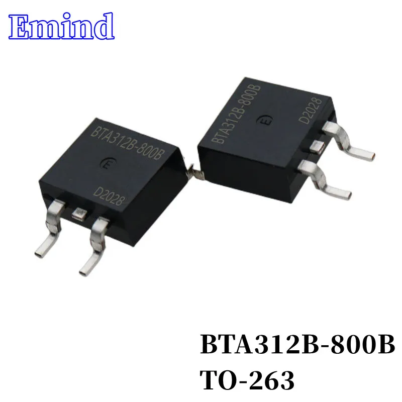 

5Pcs BTA312B-800B/C/D/E 12A/800V Thyristor BTA312B-600B/C/D/E 12A/600V TO-263 BTA312 SMD Triac