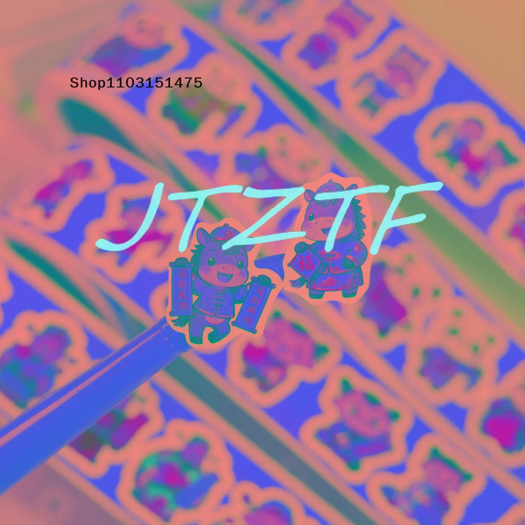 

300 листов/рулон, милые наклейки с мультяшными лошадьми, красные декоративные наклейки для конвертов, декоративные наклейки на Китайский Новый год, подарки для вечеринок своими руками