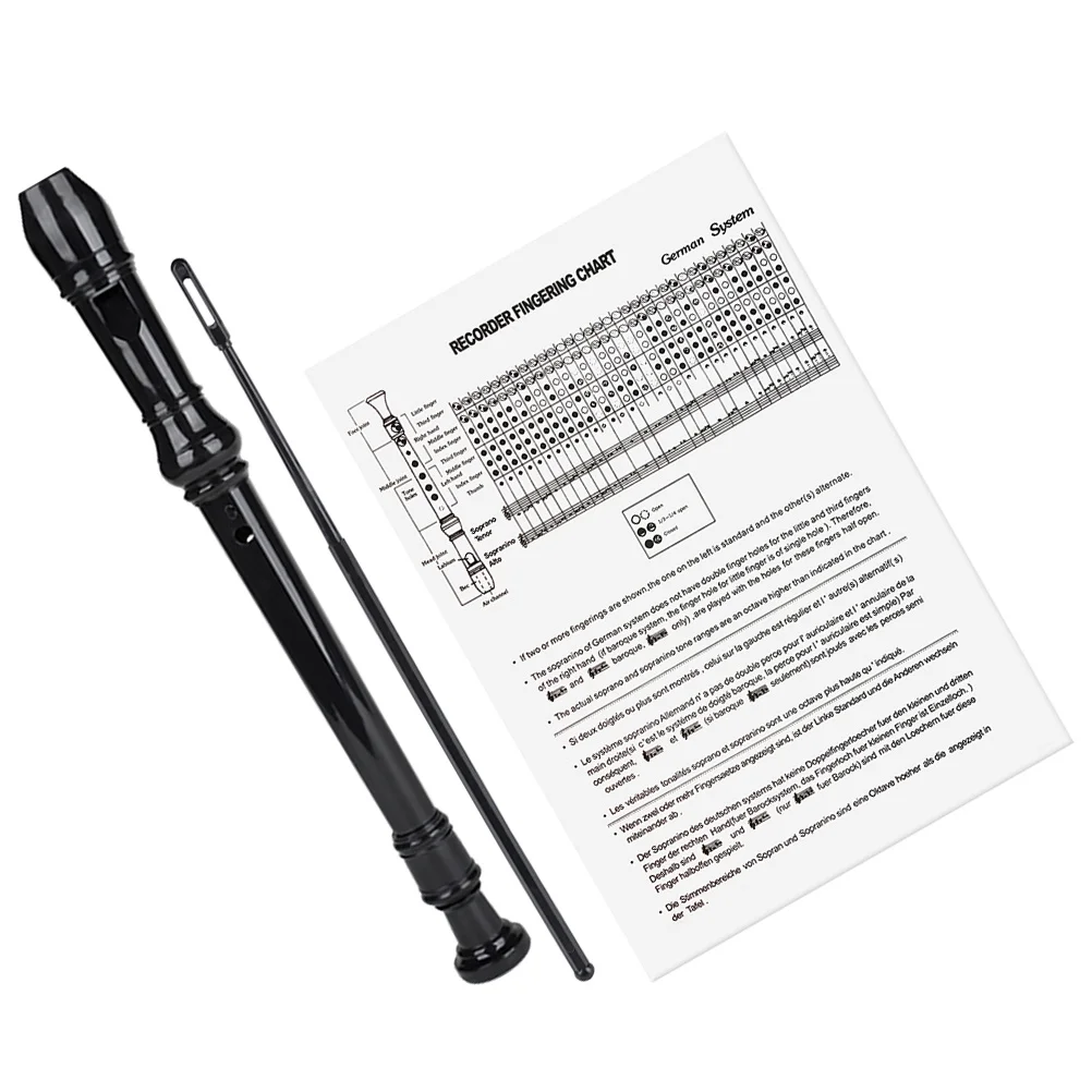 

8 Hole G Scale Recorder German-Style Professional Flute Abs Resin Mouthpiece -Tight Design Easy Clean Wind Instrument