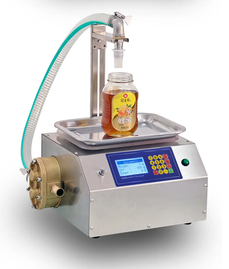 L15 Electric Weight Control Sesame Paste Tomato Sauce Bottle Gear Pump Filling Machine