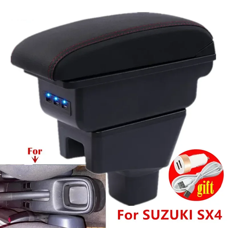 

Car central armrest box For SUZUKI SX4 Armrest box For SUZUKI SX4 Car Armrest box Storage box Dedicated Retrofit parts