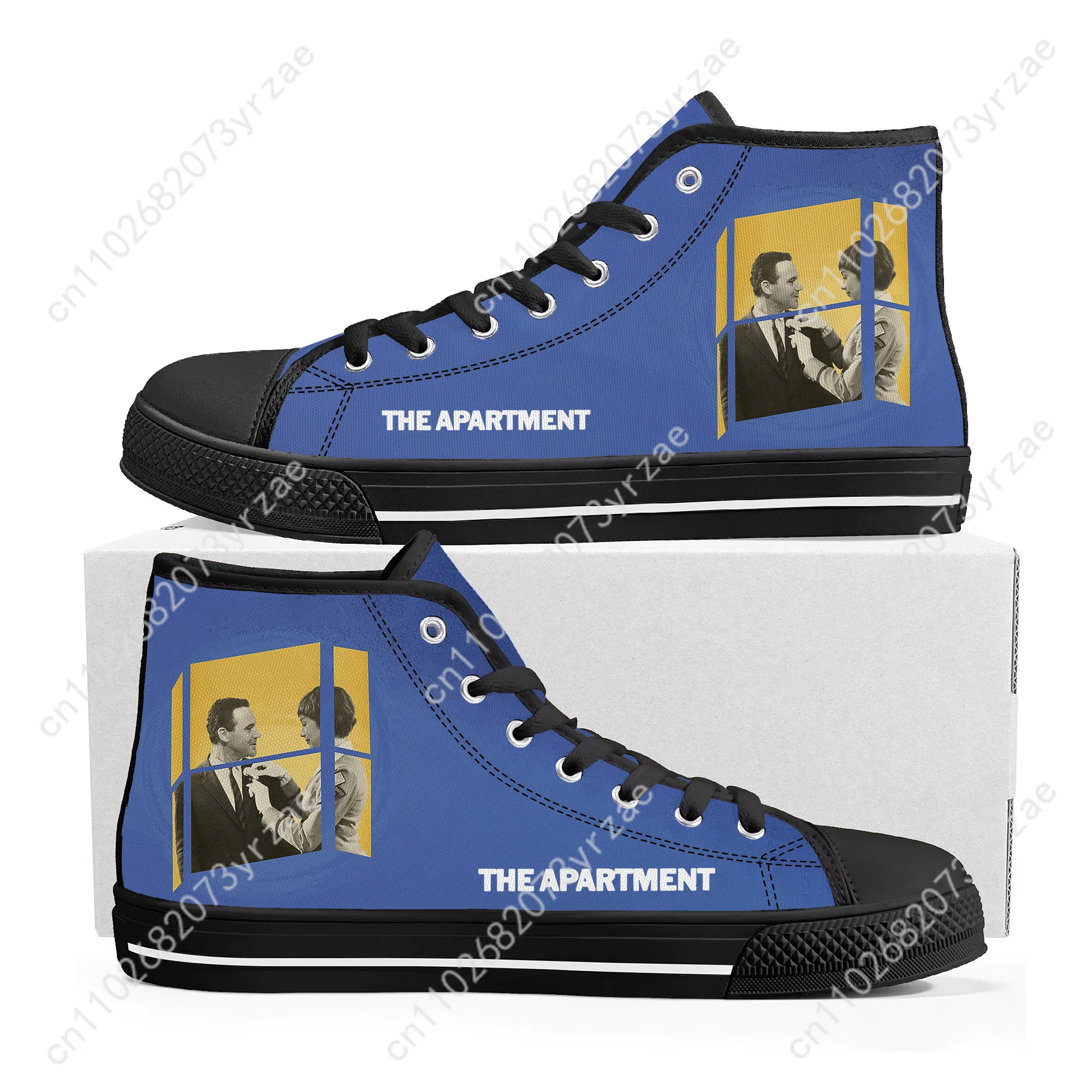 The Apartment High Top Sneakers Men Women Teenager High Quality Fashion Trend Canvas Sneaker Built Casual Couple Customize Shoe