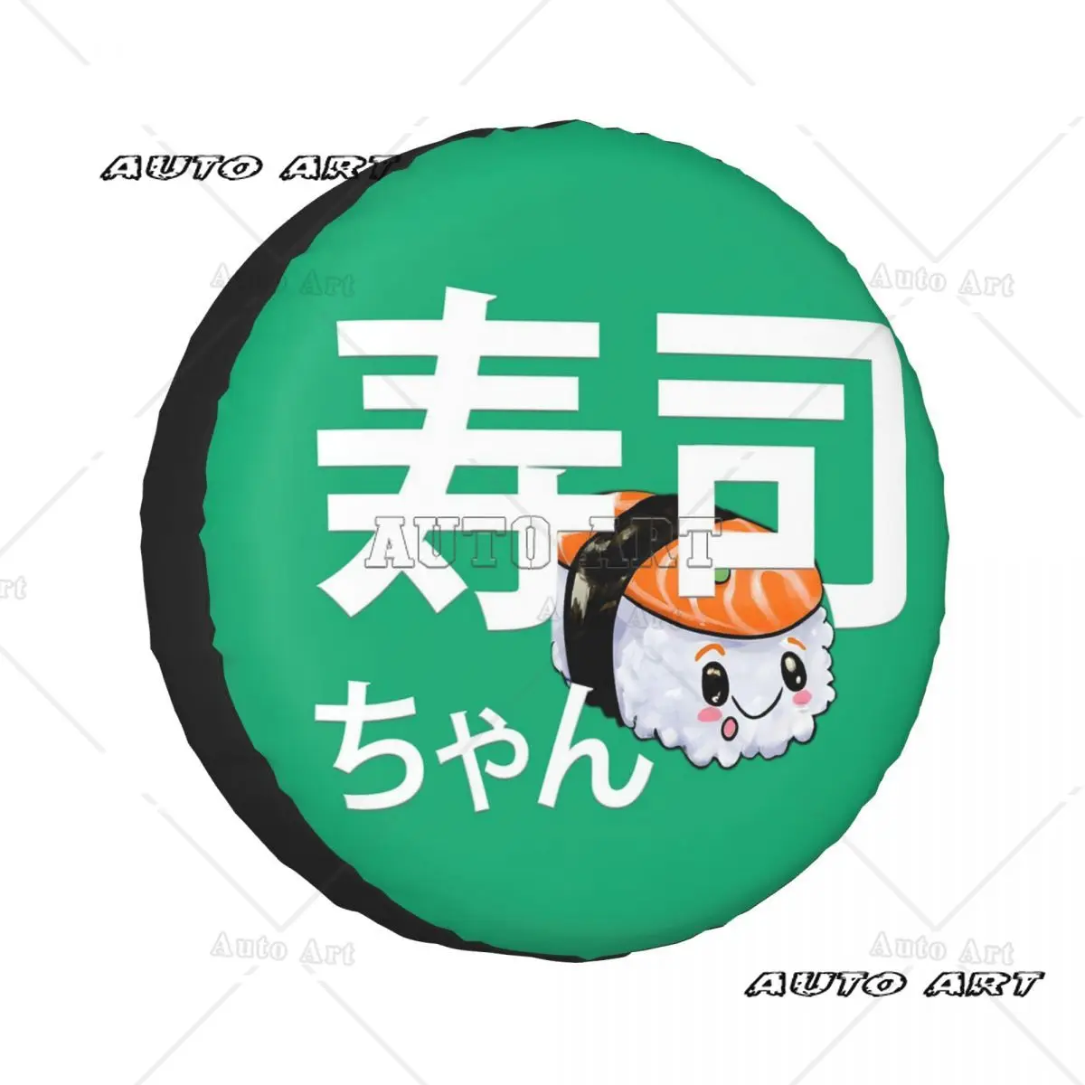 

Custom Sushi-chan Spare Tire Cover for Car Wheel Protectors Cover for Truck Camping Travel Universal