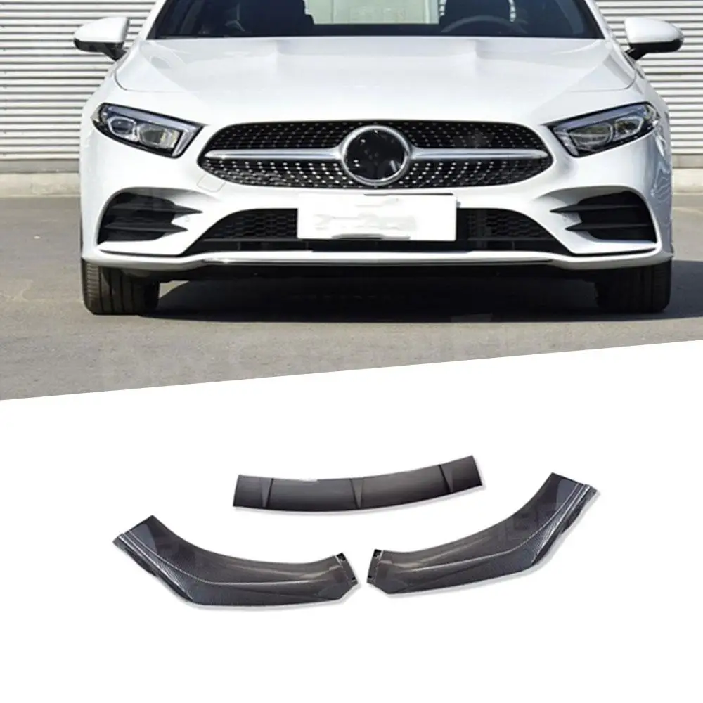 

3PCS ABS Material Front Bumper Lip Spoiler for Benz for BMW for VW Hatchback Cars Auto Car Front Lip Spoiler Splitters Apron