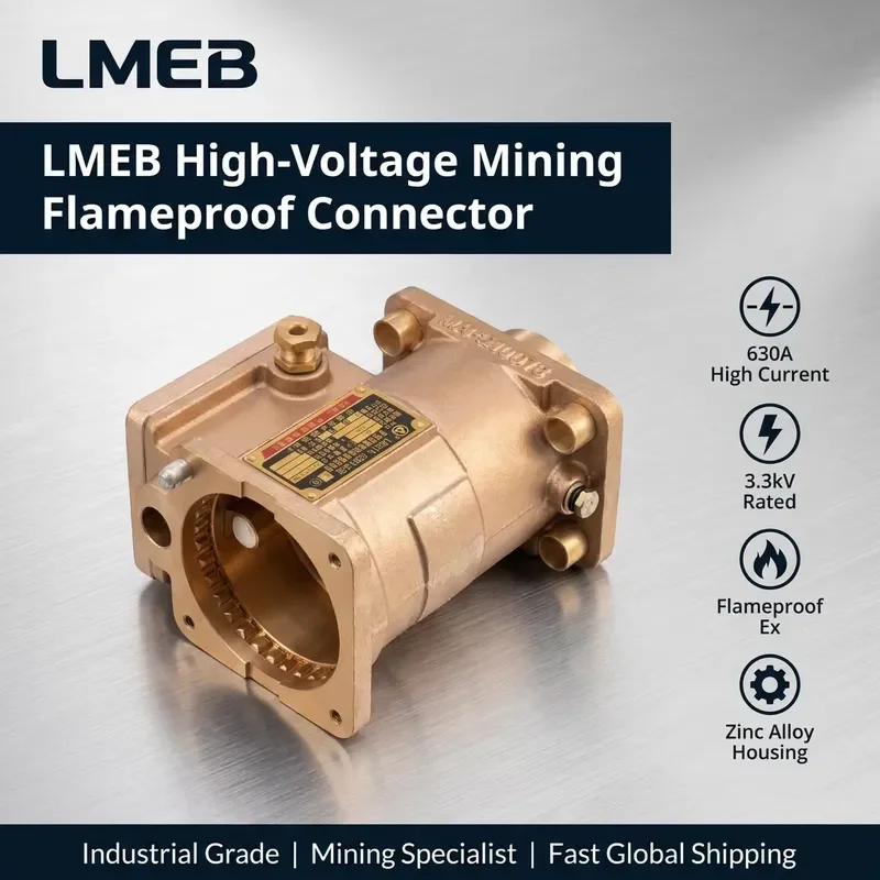 [Industrial Grade] LBG11-630/3.3G Explosion Proof Cable Connector Plug Socket for Underground Mining and Harsh Environment