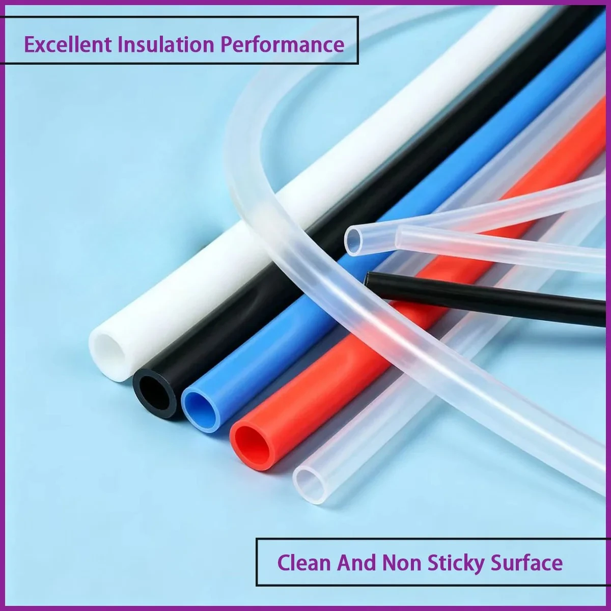 直径0.5mmの多色PTFEホースは、化学、電子、食品、医療 - Ptfe Tube のレビューと価格