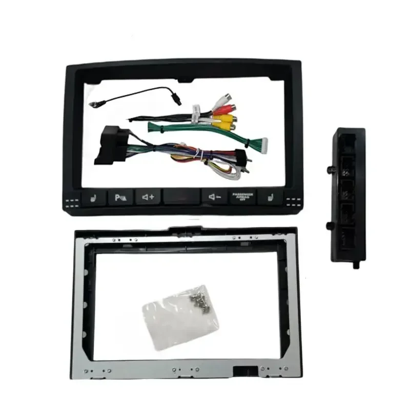 For Volkswagen VW Touareg GP 2003-2010 9 Inch Car Fascia Frame Cable Android Screen Android Dash Panel Frame Fascias Deco