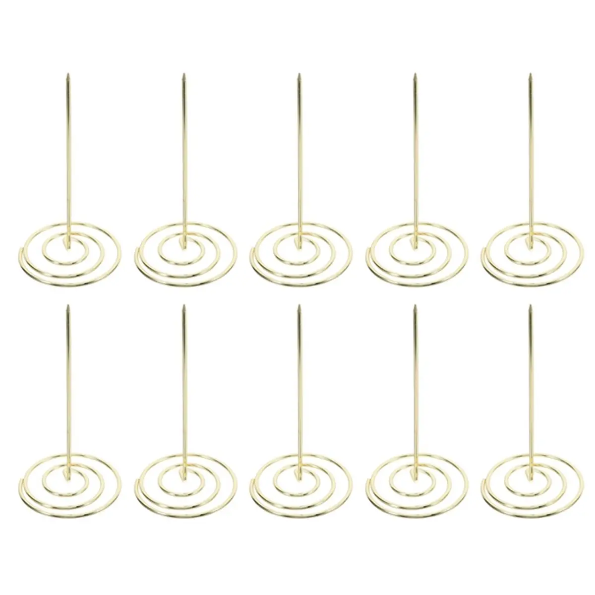 Best sales 2026 10 Pcs Golden Menu Summons Fork for Invoice, Document & Notes Storage in Metal