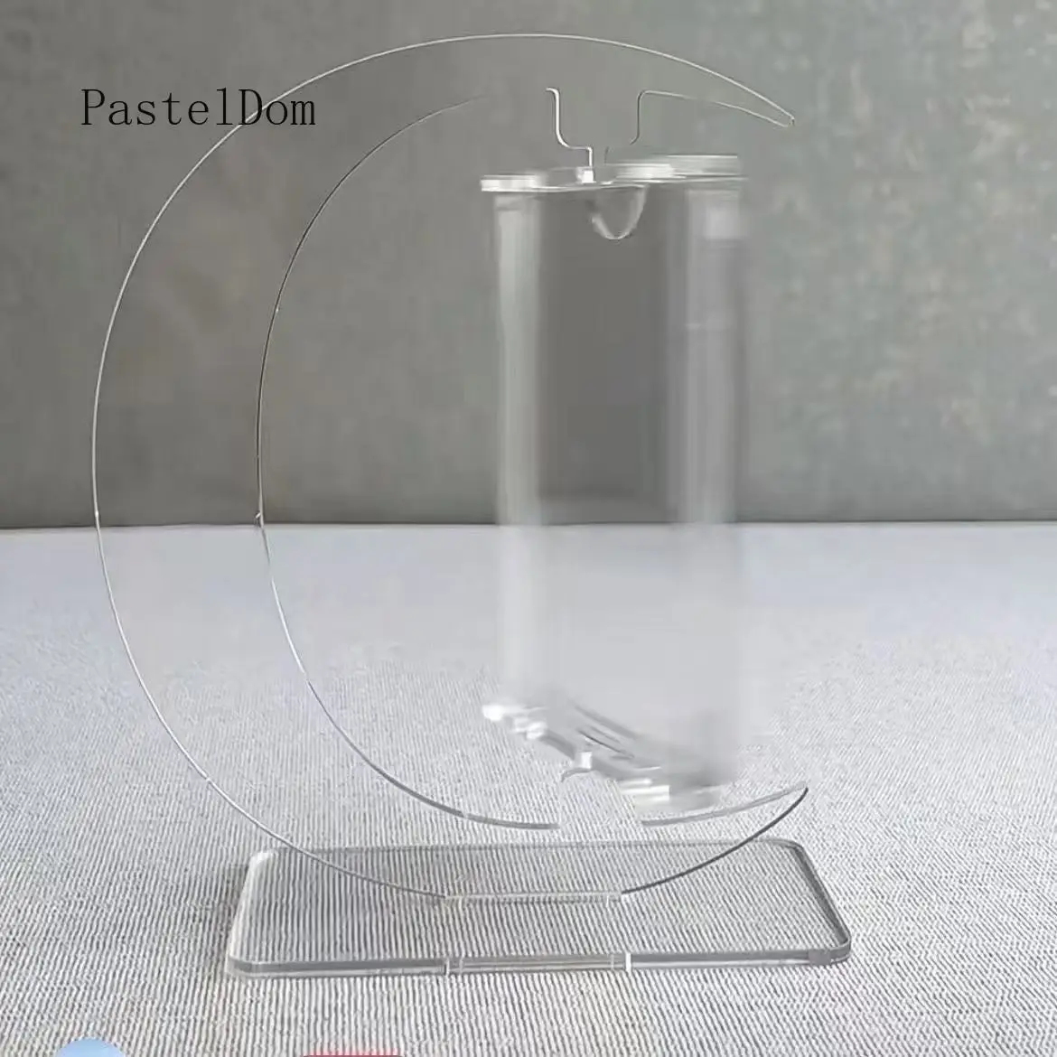 Rotatable Gumei Photocard Standee, 3-Inch Insert Card Acrylic Photo Frame, Transparent Desktop Display Ornament, Collectible