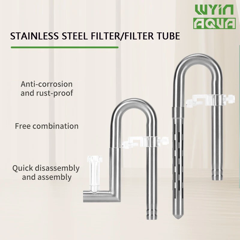

Aquarium filter stainless steel filter tube oil film outlet docking inner diameter water pipe 12-16-20MM fish tank filter