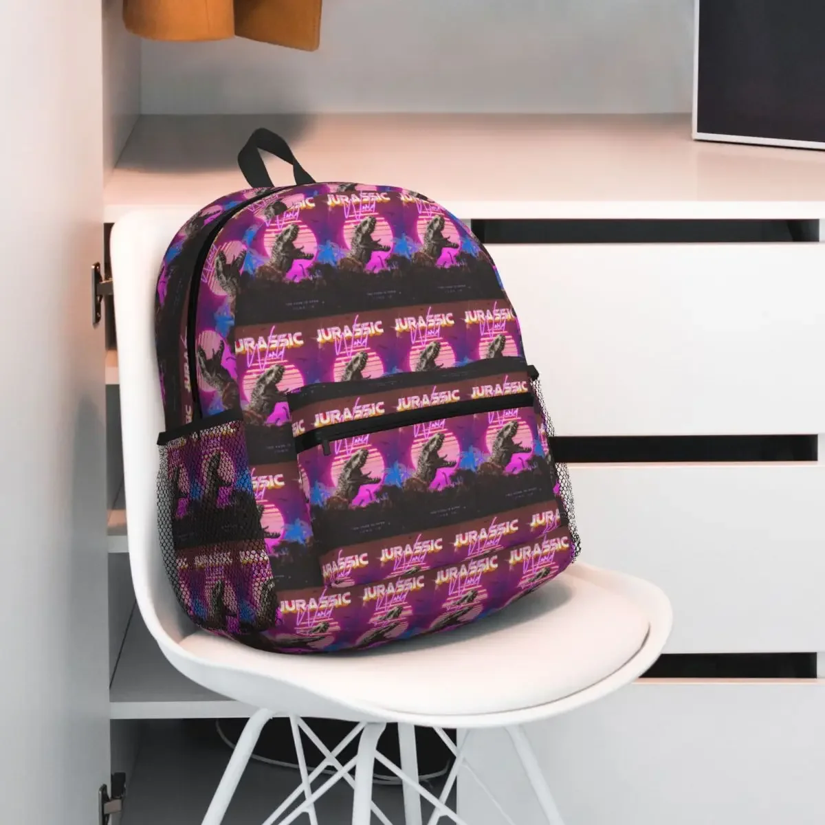 

New Jurassic World Dinosaur Student Backpack School Bag Hiking Travel Daypack for Men Women Fashion Bookbag Shoulder Bags