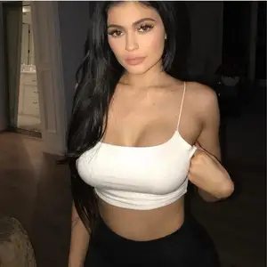 Female -sleeved thin jersey, summer harvest tops-en, sling t -shirt, black, white, bra, underwear, top, hot sale tanks 10 Main Sales White Clothing - №2