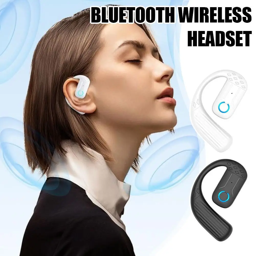 Беспроводные Bluetooth-наушники — длительный срок службы батареи, шумоподавление, подвесной дизайн ушей — наушники North Huaqiang, 1 шт.