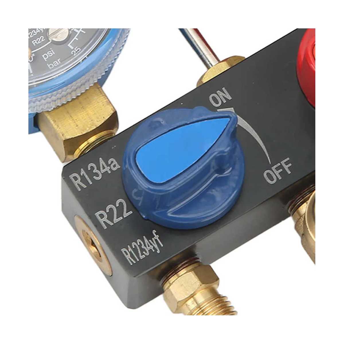 Refrigeração Manifold Gauge Ferramentas, Medidor de Pressão de Refrigeração, HS-M01, G1, 4 Condition Manometer, R22, R1234Yf