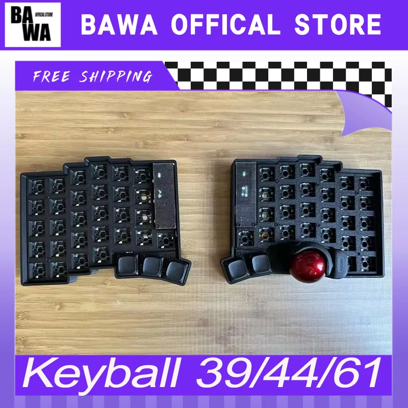 Keyball 39/44/61 Split Keyboard Kit with Trackball OLED Screen Wireless Split Mechanical Keyboard Kit Customize Support ZMK Gift