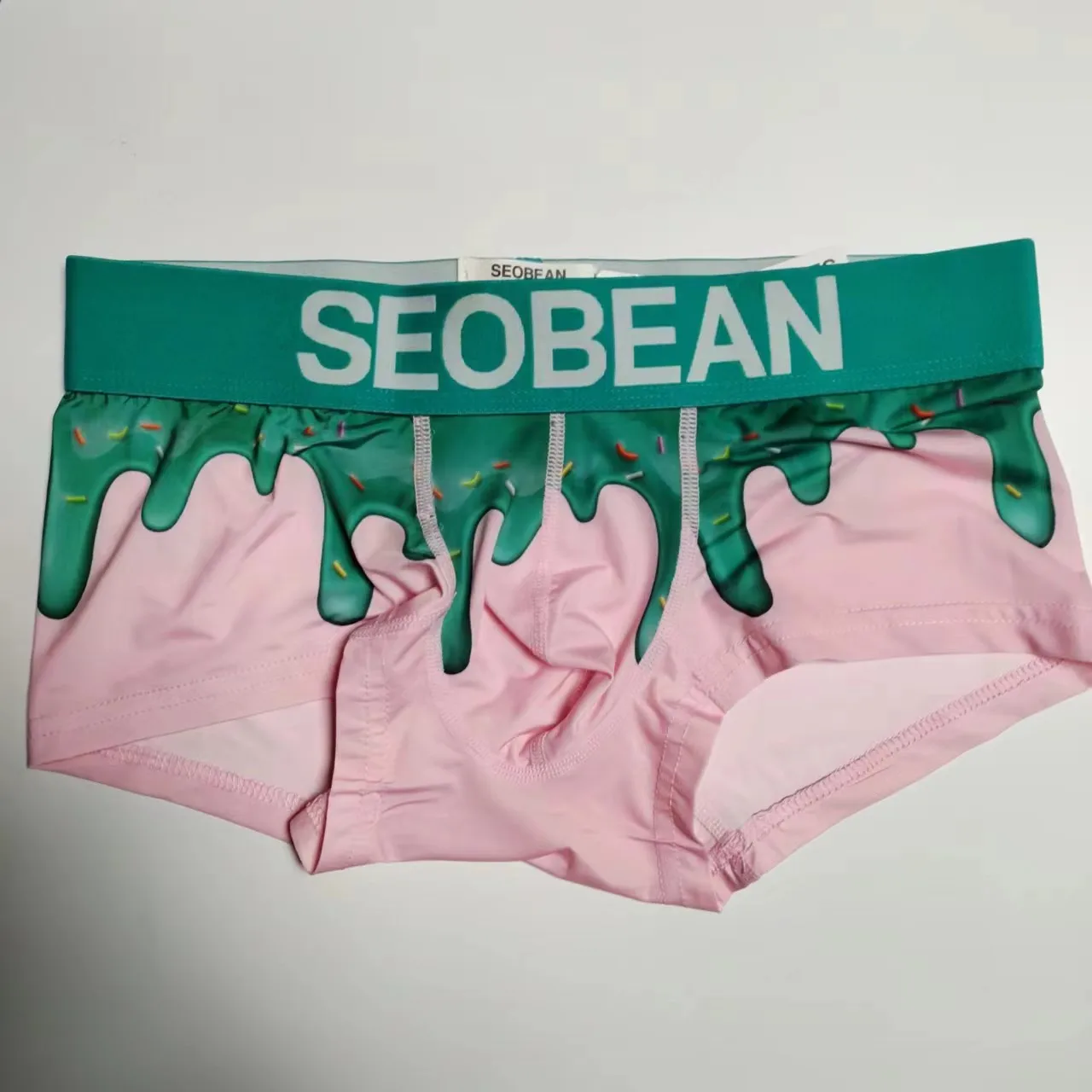 ملابس داخلية قصيرة للرجال من SEOBEAN 2025، سراويل بوكسر مريحة من البوليستر للرجال