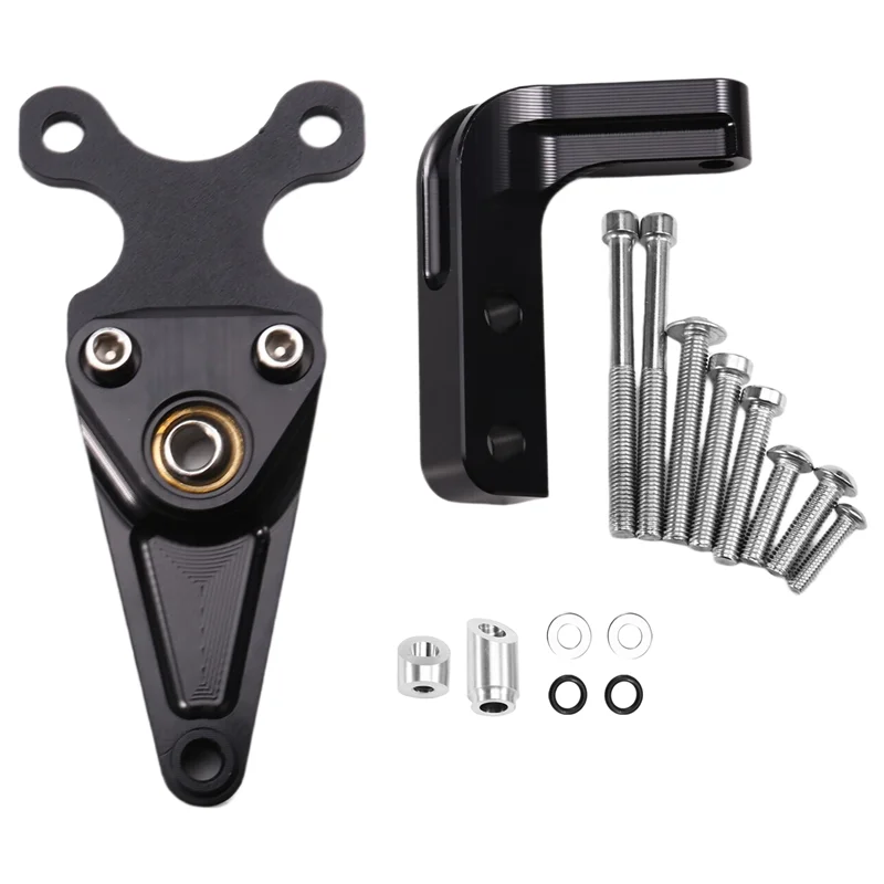 พวงมาลัยStabilizerชุดสําหรับHonda CBR650R CBR 650R 2019-2024 รถจักรยานยนต์Damperชุดติดตั้งสีดํา