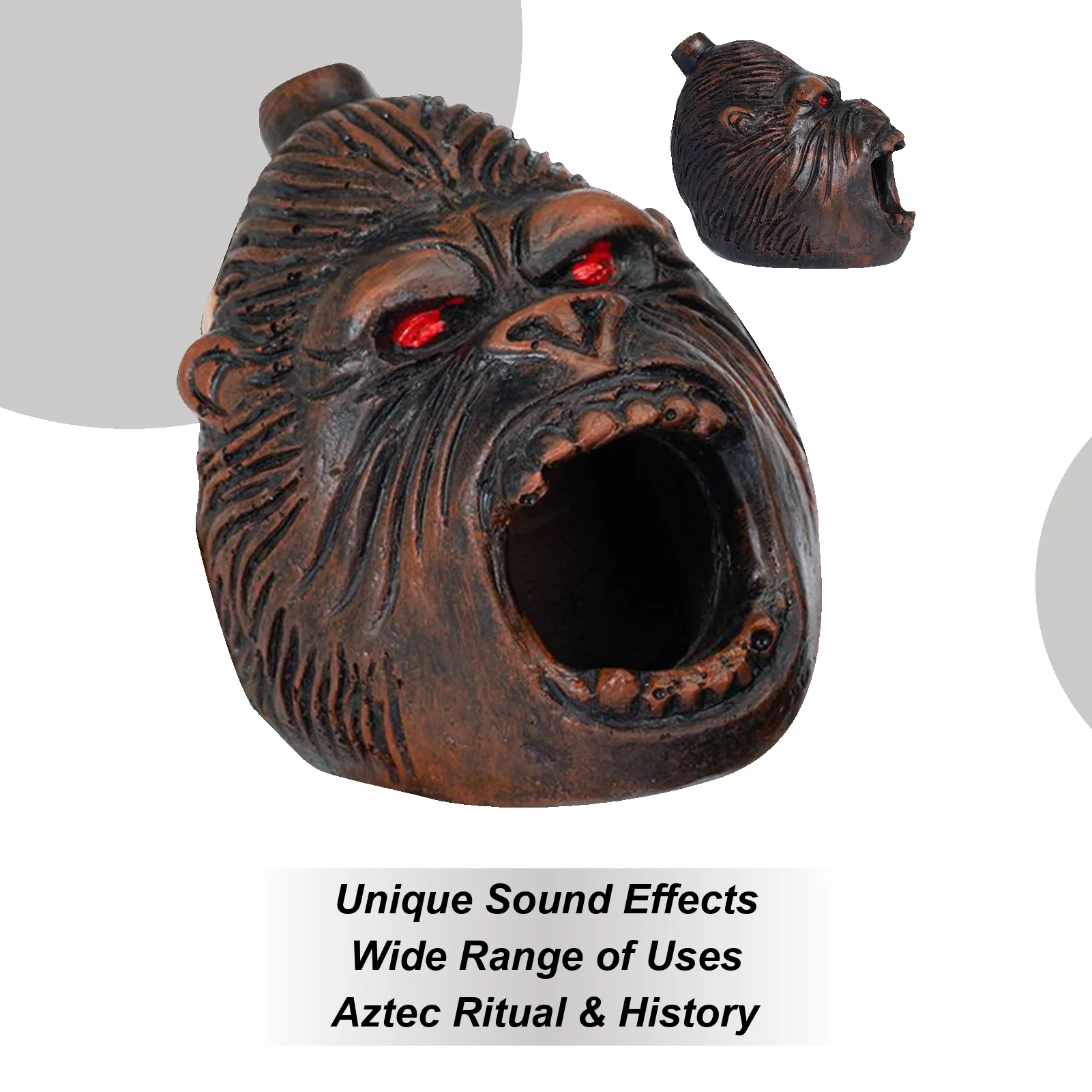 

Scream Whistle Wacky Whistle Loud Chimpanzee Roar Sound Effect Portable For Halloween Party Music Creation Historical Cultural