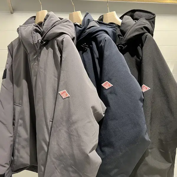 BEAMS × Danton 25aw Piumino caldo ispessito con cappuccio allentato antivento vintage