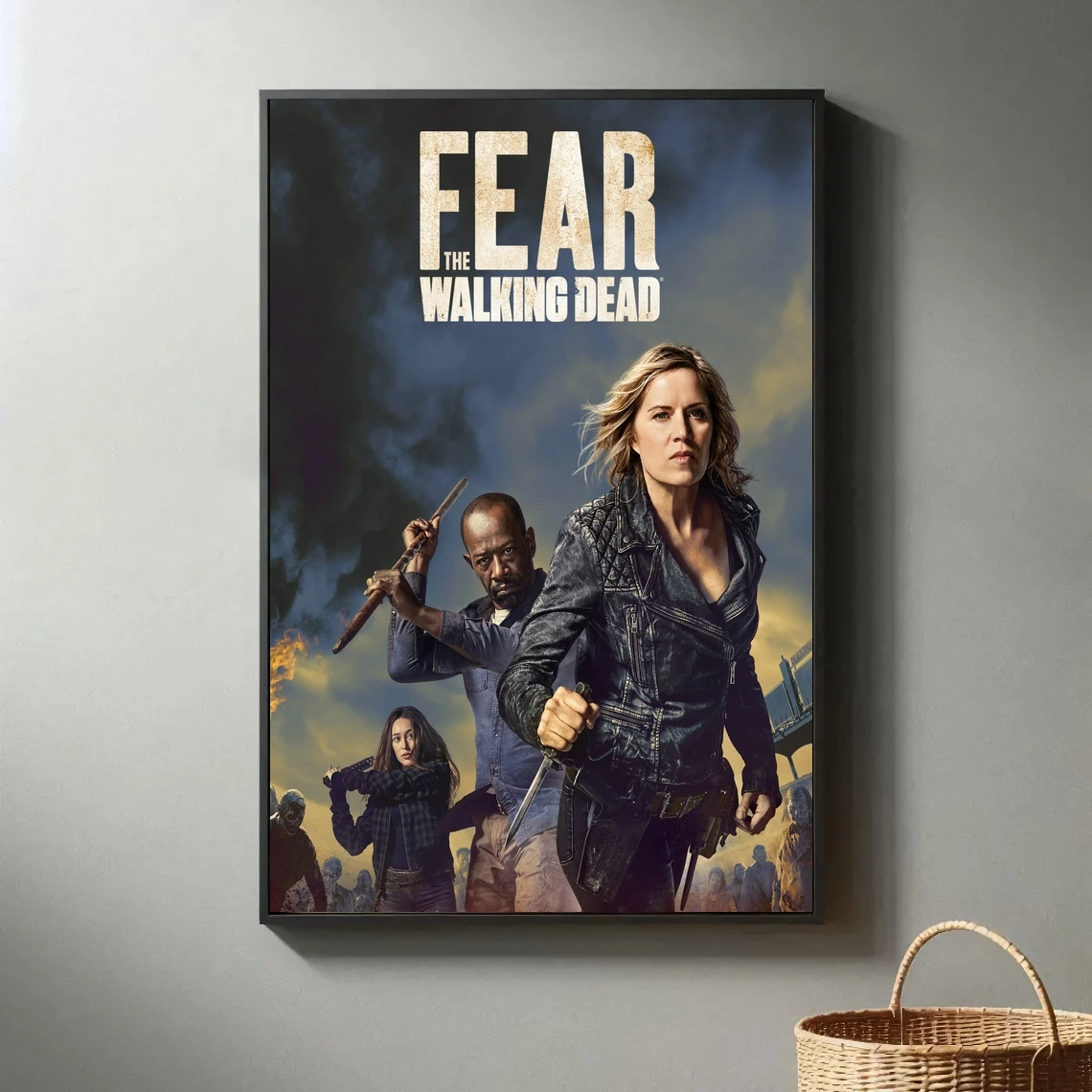 couverture-d'affiche-de-film-the-walking-dead-toile-imprimee-decoration-de-maison-classique-peinture-murale-sans-cadre