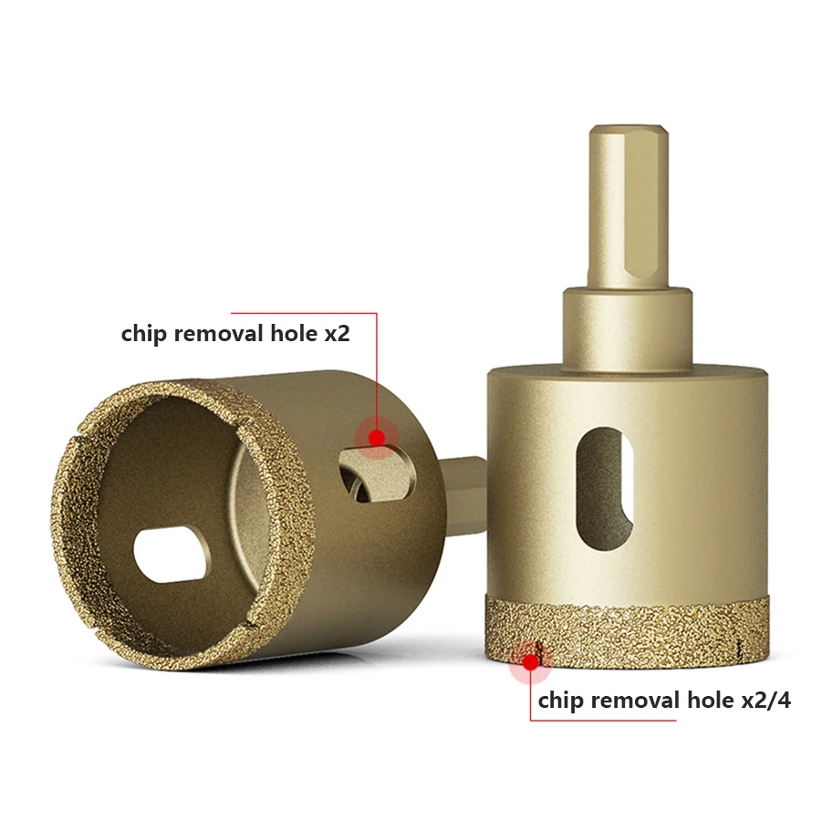 Tile marble hole opener ceramic glass jade vitrified tile all-porcelain granite 6MM dry drill bit drilling cutter fast drilling