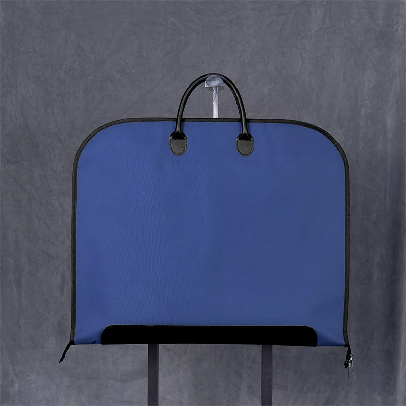 Premium Blue Oxford Cloth Suit Dust Bag High-End Men's Clothing garment Storage Bag for Wardrobe Protection And Organization