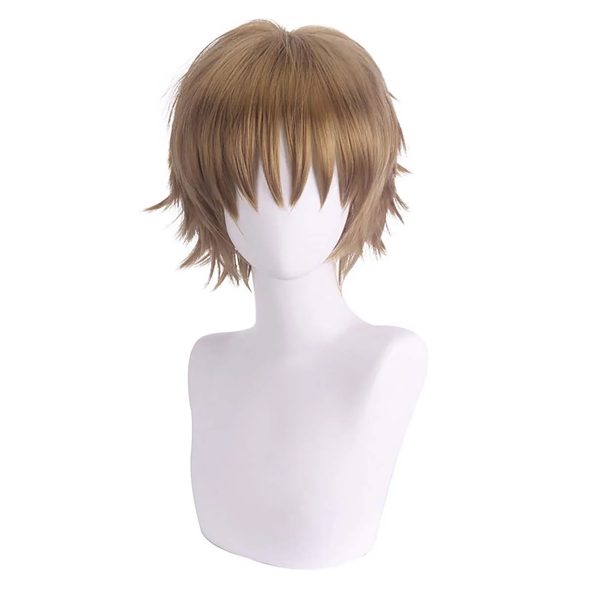 Men Anime Card Captor Cos Syaoran Li Cosplay Brown Heat Resistant Synthetic Hair Wig