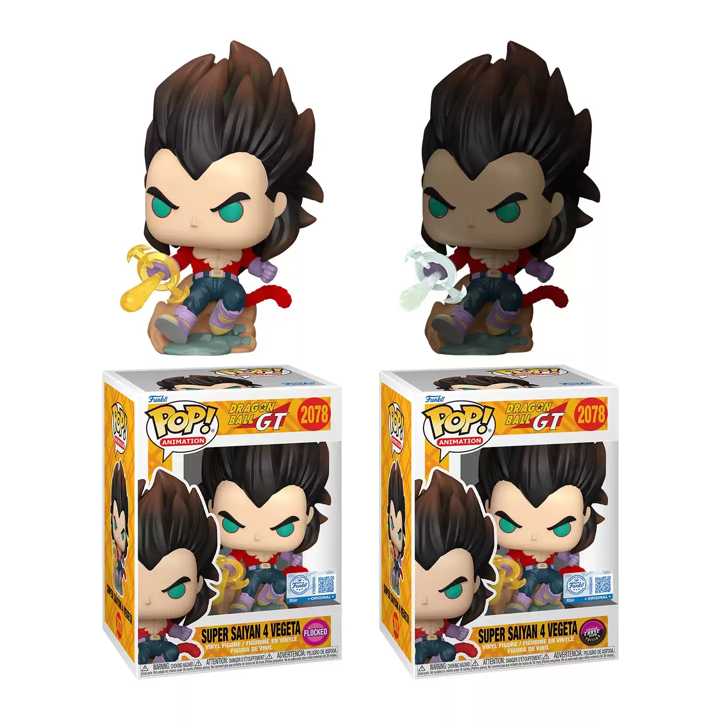 

Dragon Ball GT Funko Pop Super Saiyan 4, Vegeta Hidden Edition, флокированная периферийная фигурка, слепая коробка, игрушка для мальчиков, подарок, коллекционная