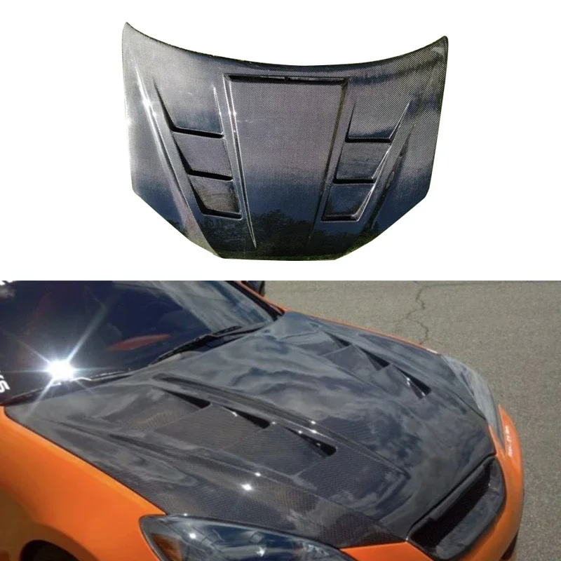 Gemini-Are Carbon Fiber Glass Vented Hood For 2013 - 2016 GENESIS COUPE